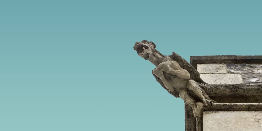 Still life with Gargoyle. Photo by Pierre Châtel-Innocenti on Unsplash_edit